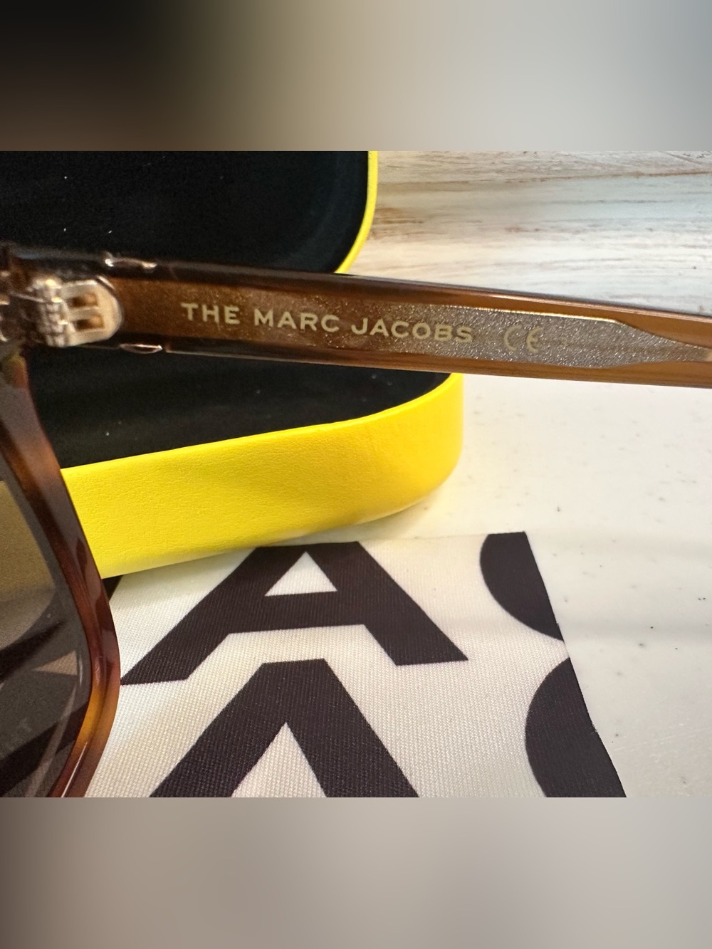Marc Jacobs Tortoiseshell Sunglasses with Brown Lenses - Picture 5 of 7
